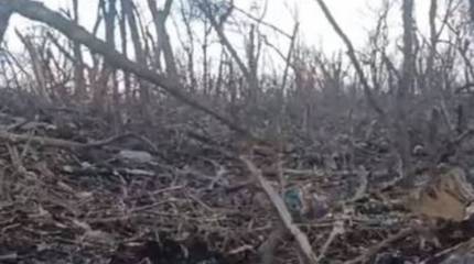 Украинские военные показали кадры опорного пункта ВСУ под Авдеевкой со следами обстрелов российской армией