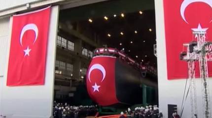 Первая турецкая подлодка «Piri Reis» с ВНЭУ проекта Тип-214TN вышла на этап испытаний