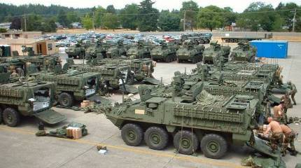 Stryker + Javelin. В Европу прибыли модернизированные американские БТРы