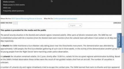 Сайт ОБСЕ подвергся мощной DDoS-атаке после публикации сведений об авиаударе по Луганску