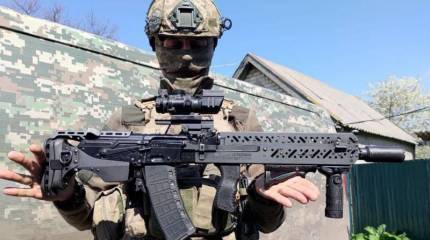 ВСУ благодаря специальным комплектам переоборудуют автоматы Калашникова в вариант булл-пап