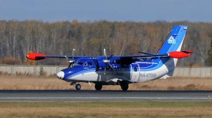 Пассажирский самолет L-410 совершил жёсткую посадку в тайге на территории Иркутской области