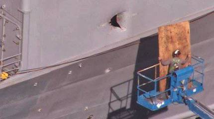 La US Navy ha codificado los detalles del avión no tripulado con un crucero de misiles.