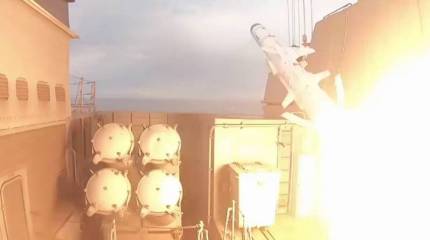 Проходящий испытания корвет «Резкий» выполнил пуск крылатой ракеты «Уран» по морской цели в Японском море