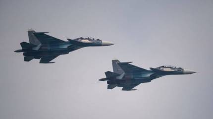 Воздушная часть генеральной репетиции парада в честь Дня ВМФ в Петербурге