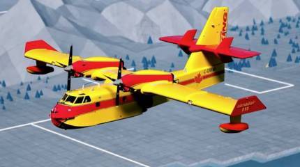 Самолёт-амфибия Viking Canadair CL-515 (Канада)