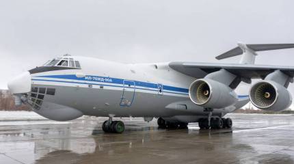 Российские ВКС получили первый построенный в этом году военно-транспортный самолёт Ил-76МД-90А