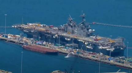 Горевший американский корабль стал «донором» оборудования