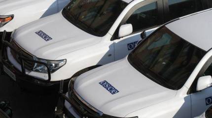 В Донецке сгорело 6 автомобилей ОБСЕ