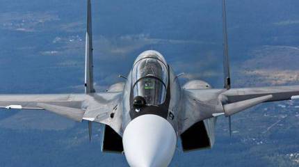 Су-30СМ выполнили первое бомбометание на полигоне в Крыму