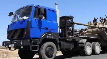 В Сирии замечены новые минские тягачи