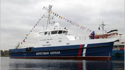 В Рыбинске спущен на воду пограничный катер «Ламантин»