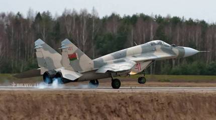 Под Брестом разбился МиГ-29 белорусских ВВС