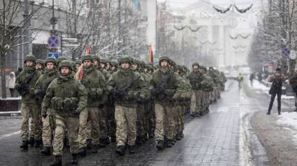 «Вместе с партнёрами по НАТО»: появились изображения с парада в честь годовщины образования литовской армии