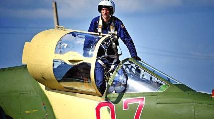 Появилось видео сражения пилота Су-25 с боевиками в Сирии