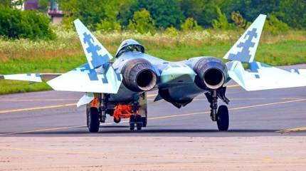 Демонстрация испытаний Су-57 на прочность в "лабораторных" условиях