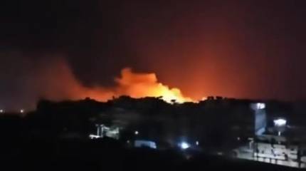 В сирийском Алеппо всю ночь были слышны взрывы после авиаударов ВВС Израиля