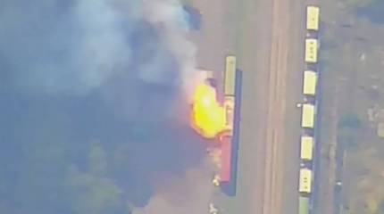 На станции Межевая Днепропетровской области ракетным ударом уничтожен воинский эшелон с боеприпасами - Минобороны