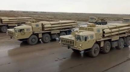 Военная техника своя и трофейная: показана репетиция военного парада в Баку, посвящённого победе в Карабахе