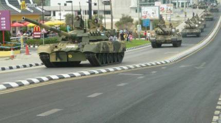 Омские танки на военном параде в честь Дня Независимости Кипра в октябре 2012 г.