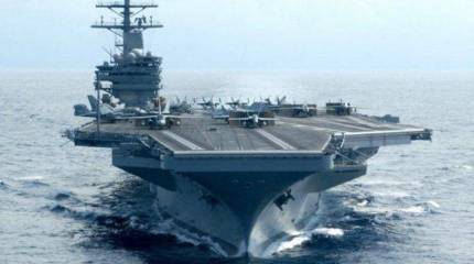 Авианосец USS Ronald Reagan во главе ударной группы покинул порт Йокосука