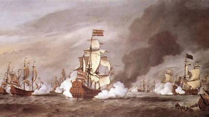 Морское соперничество Англии и Голландии. Третья война. Сражение при Текселе