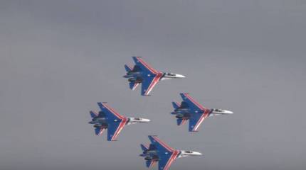 Пилотажная группа "Русские витязи" получит новые истребители Су-35С