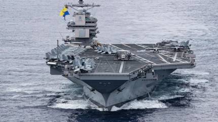Пожар на авианосце USS Gerald R. Ford оставил моряков без прачечной и кроватей