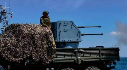 На вооружении ВСУ замечено корабельное орудие 2М-3 на шасси «КамАЗ»
