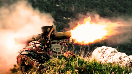 Боевики засняли уничтожение сирийского палаточного лагеря с помощью ПТУР