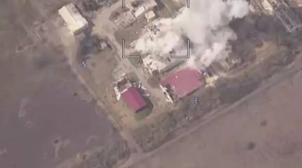 Кадры уничтожения беспилотником огневой позиции ВСУ под Часовым Яром появились в Сети