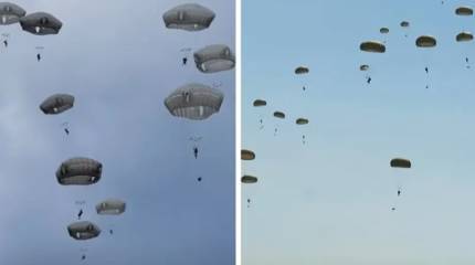 «Куча-мала» при прыжках с парашютом: натовские военные получили переломы и травмы во время массового десантирования в Швеции