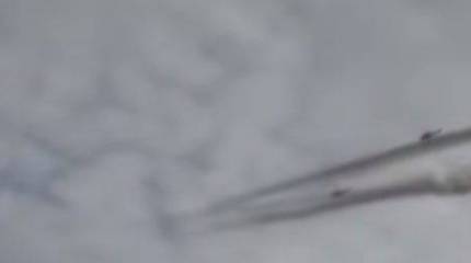 Российские вертолёты Ми-24 наносят удары по боевикам ИГ в районе Пальмиры