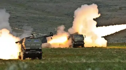 Показаны кадры уничтожения РСЗО HIMARS ВСУ, из которых украинские боевики обстреляли гостиницу в Рыльске