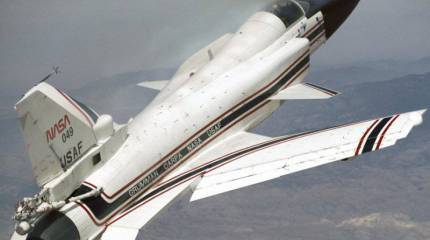 Экспериментальный самолёт с крылом обратной стреловидности Grumman X-29