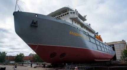 Транспорт вооружения «Академик Ковалев» спущен на воду