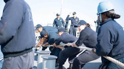 Эсминец ВМС США USS Ross провёл совместные учения с польским фрегатом на Балтике