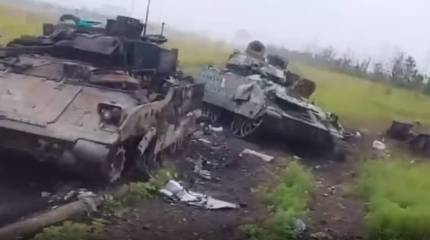 Запечатлены сразу четыре подбитые БМП Bradley: итоги новой атаки ВСУ на Ореховском участке