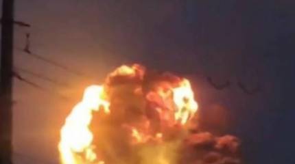 Появились кадры последствий ракетного удара ВС РФ по военному объекту в Хмельницком