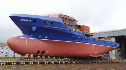 На «Северной верфи» завершили формирование корпуса вспомогательного судна «Всеволод Бобров»