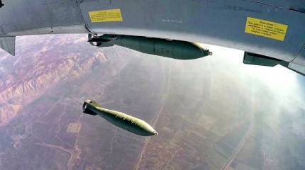 Минобороны РФ опубликовало кадры ударов по боевикам в Сирии