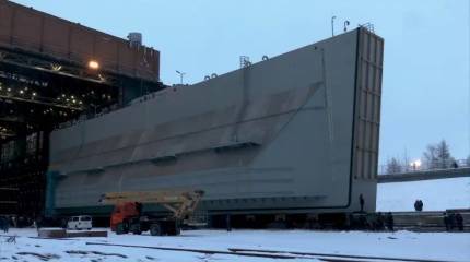 «Севмаш» завершил изготовление батопорта для нового сухого дока 35-го СРЗ в Мурманске