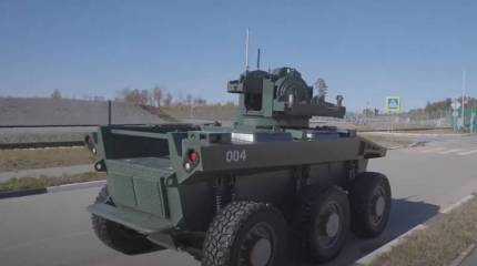 Робототехническую платформу «Маркер» испытали в качестве комплекса ПВО малой дальности