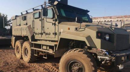 Добровольческий батальон «Алга» из Татарстана получил партию бронеавтомобилей «Ахмат» (З-СТС)