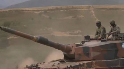 В сеть попали кадры новой динамической защиты танков Leopard 2 греческой армии