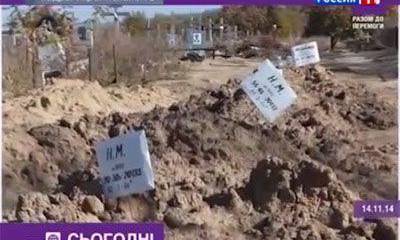 Журналисты "Вестей" объяснили украинским СМИ, откуда на ростовском кладбище могилы неизвестных мужчин и женщин