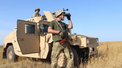 Украина провела тактические учения на побережье Азовского моря