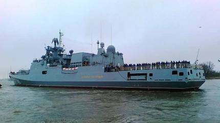 «Адмирал Григорович» перед передачей флоту совершил ещё один (контрольный) выход в море