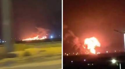 В результате удара горит американская база Али-Салем в Кувейте, тушить некому