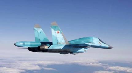 Фронтовой бомбардировщик Су-34 ВКС России потерпел аварию в Воронежской области